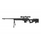 Well модель снайперской винтовки MB4403D Spring (with scope & bipod) BK